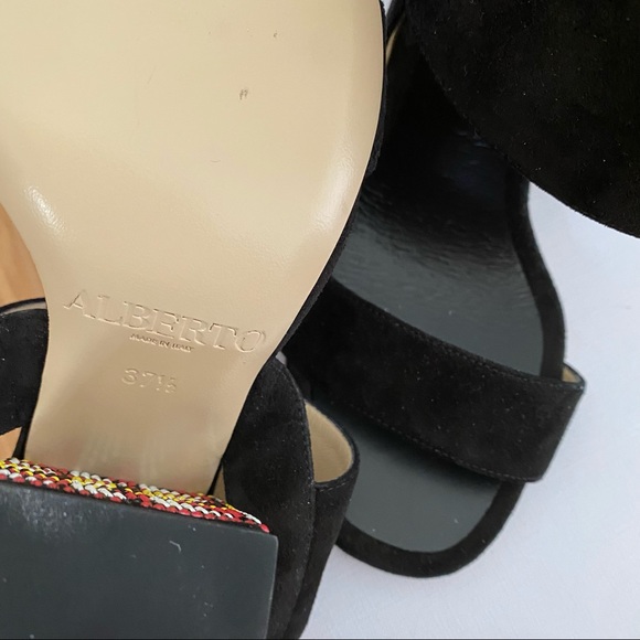 Alberto Gozzi Embellished Block Heel Sandals - Picture 13 of 13
